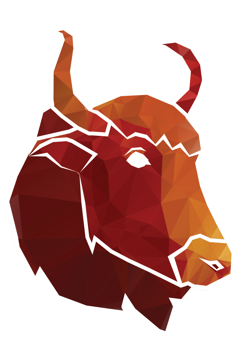 Red Yak logo, a yak's head in profile